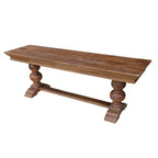 Stevig massief houten kerkbank Andreas.