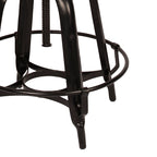 Tabouret kruk Babet met zwart onderstel van staal 