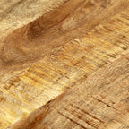 Mangohouten blad behandeld met een coating.