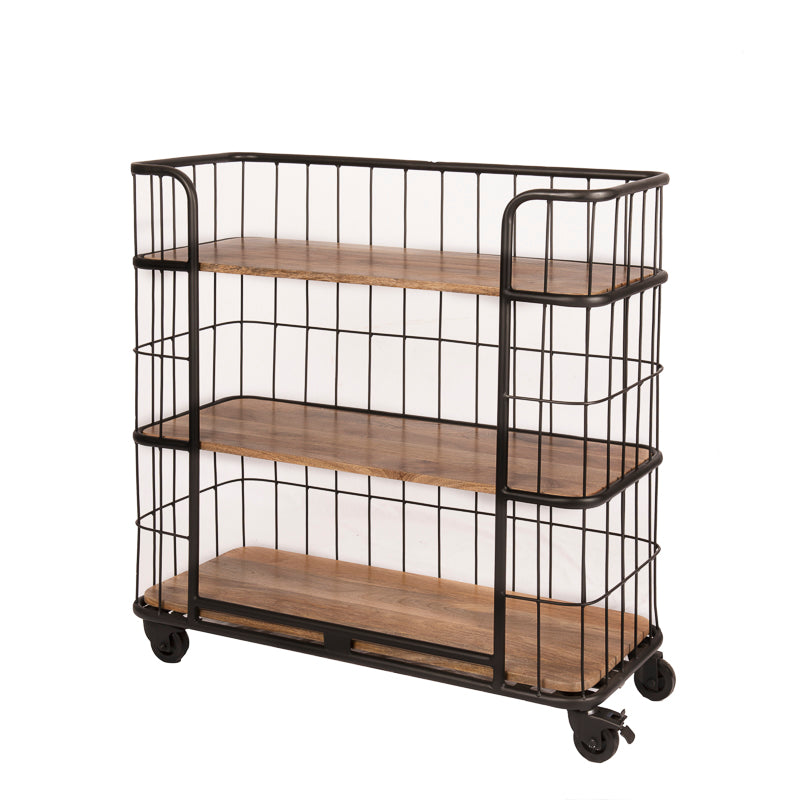 Met 3 etages is deze Cage Three een praktische transportkar met een industriële uitstraling.