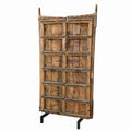 Set balinese deuren van teak hout met mooie patina.