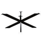 Matrix zwart gelakt metalen onderstel voor tafels. 