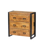 Dressoir van hout en metaal.