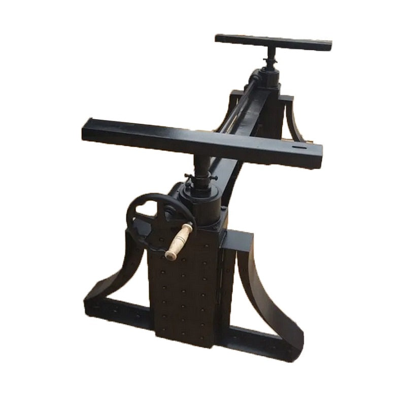 De draaihendel van de King Thor met houten handgreep.