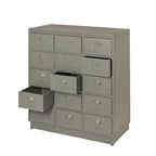 De 15 ladekast One Five in de kleur grijs is ook nog leverbaar in 3 andere kleuren.