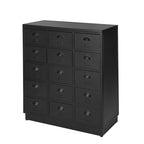 Het vintage look dressoir One Five is een kast met 15 uitschuifb are laden.