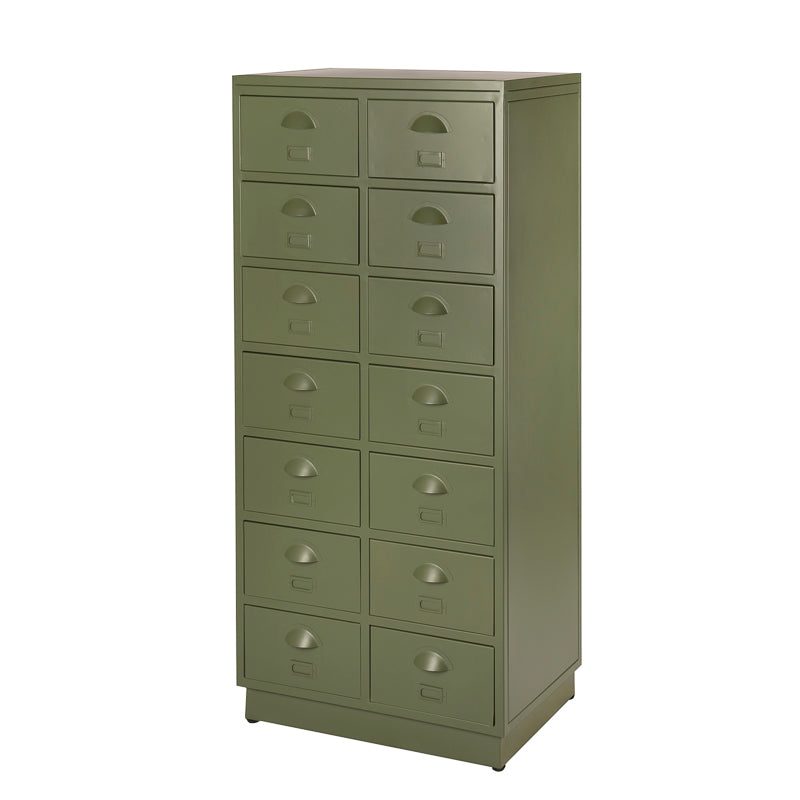 De One Four met de olijfgroene vintage kleur en refurbished look door het klassieke lakken en bijlakken.
