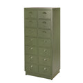 De One Four met de olijfgroene vintage kleur en refurbished look door het klassieke lakken en bijlakken.