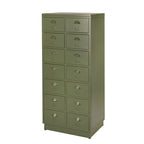 De One Four met de olijfgroene vintage kleur en refurbished look door het klassieke lakken en bijlakken.