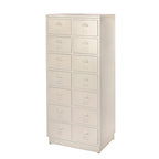 Vintage look ladekast One Four in de kleur wit benaderend RAL 9010.