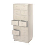 Ladekast One Four in de klassieke kleur wit met een refurbished karakter.