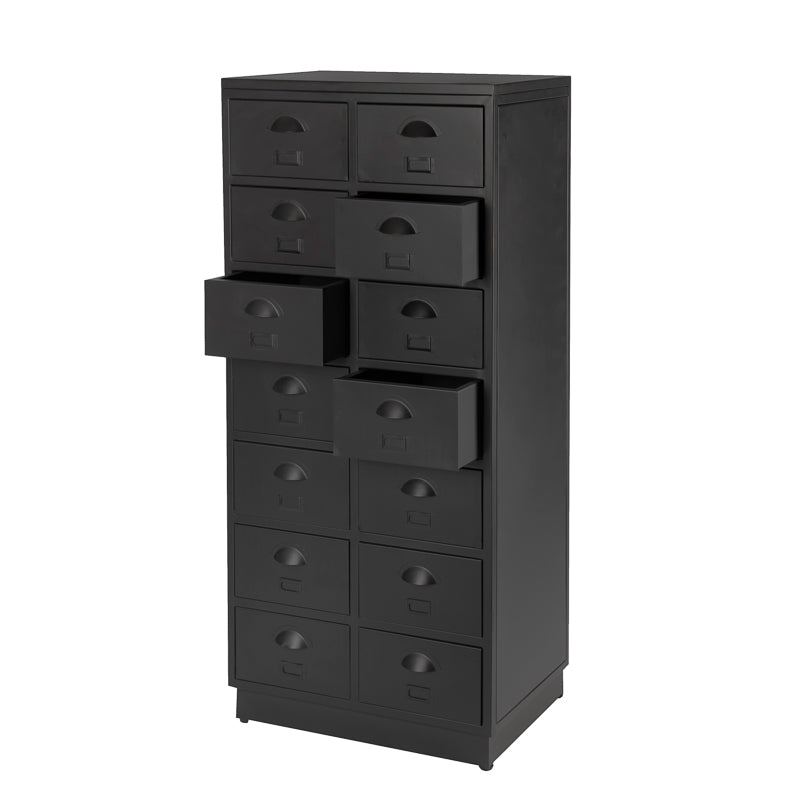 Nieuwe refurbished look ladekast op 4 steldoppen en 14 laden.