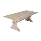 De whitewash mangohouten keukentafel Roderick is een robuuste tafel geschikt voor 6-8 personen.
