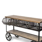 De industriële Swedish Chef groentewagen heeft diverse mogelijkheden voor het uitstallen van fruit en groente geschikt voor thuis en horeca.